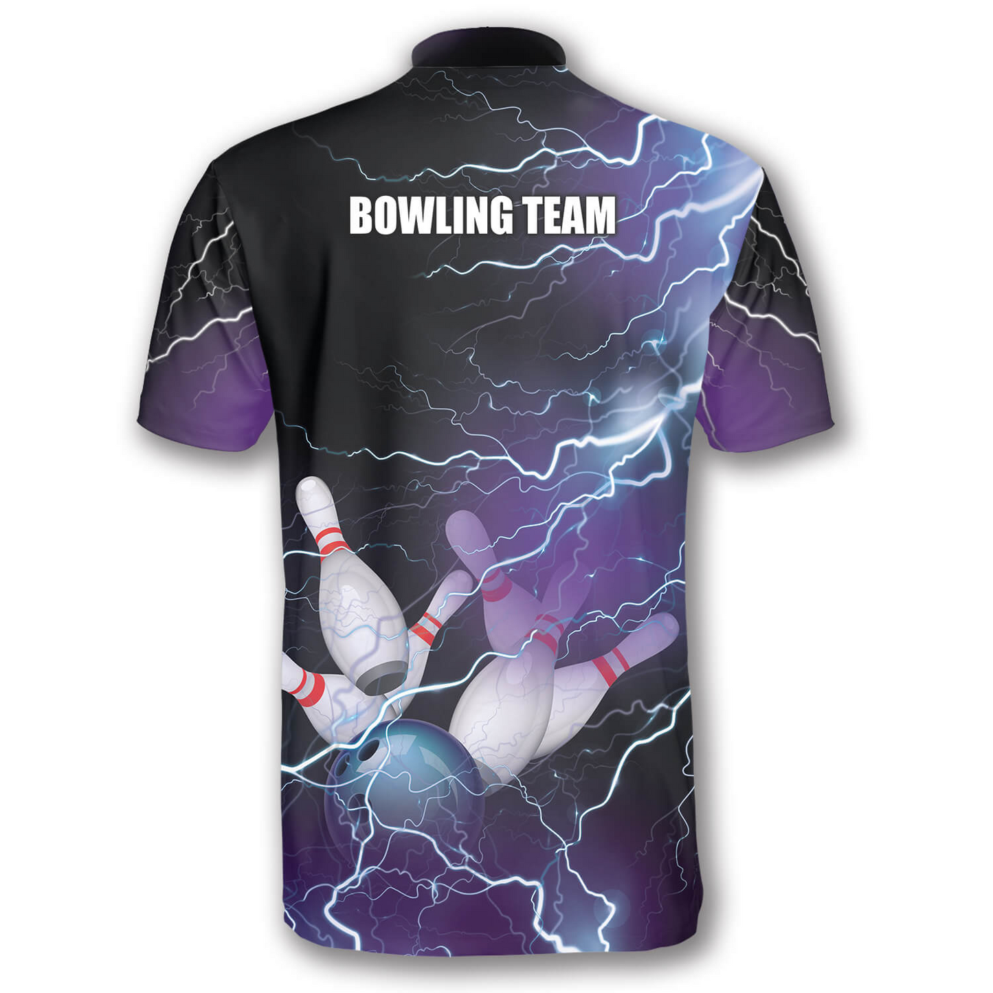 Bowling Strike Thunder Lightning Custom Bowling Jerseys for Men, Uniform Shirt for Bowling Team SO0511