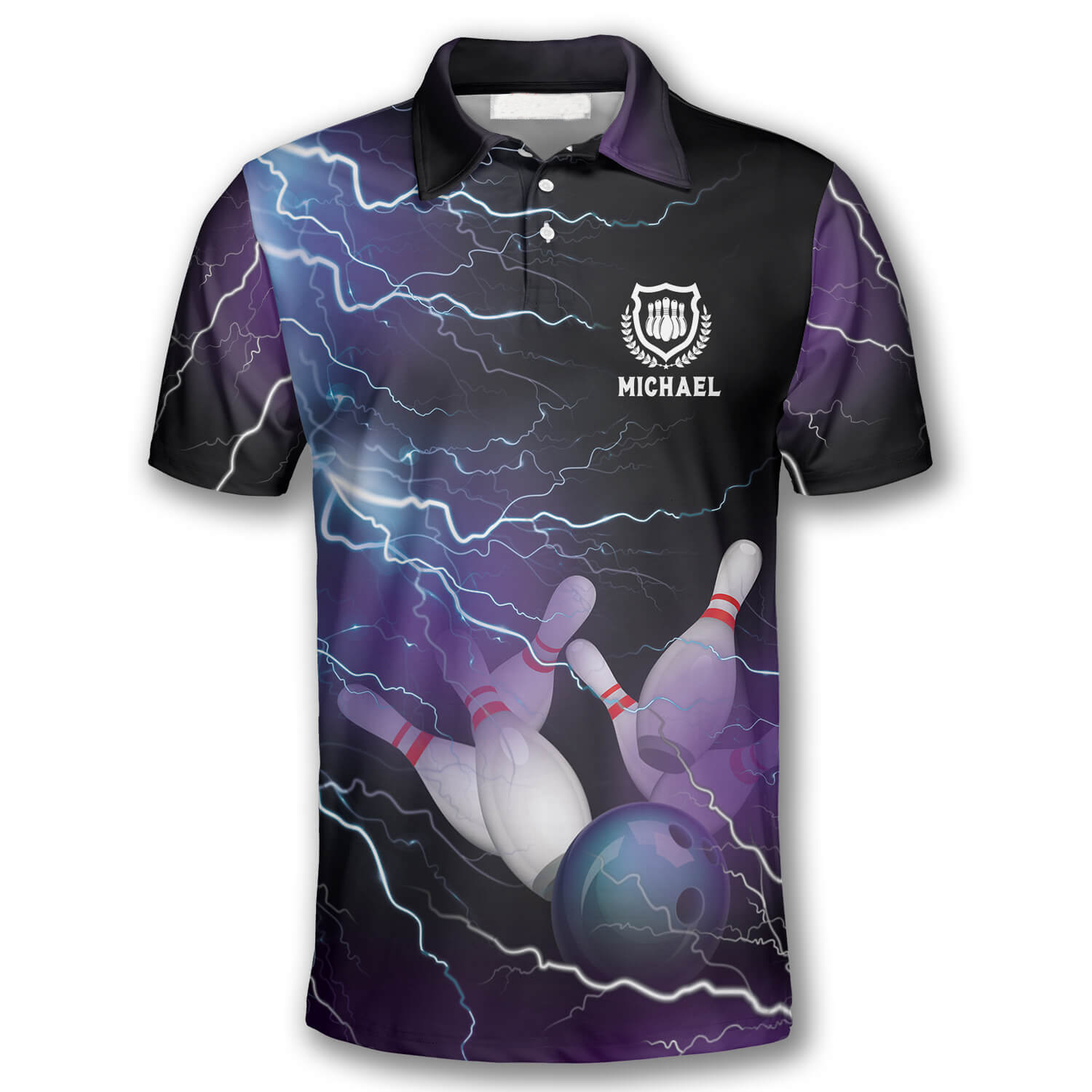 Strike Thunder Lightning Custom Bowling Shirts for Men SO0533