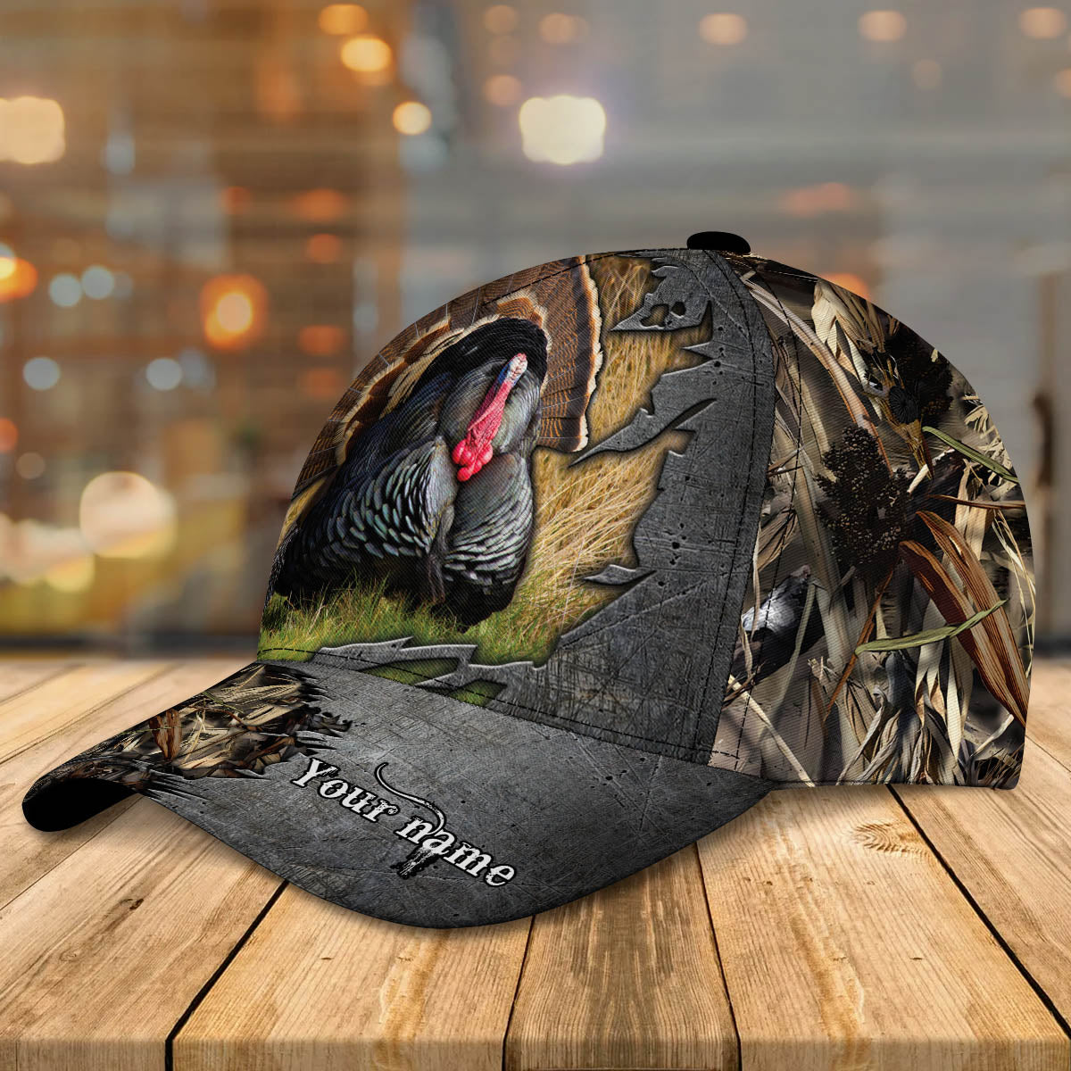 Turkey Hunting Personalized Cap, Gift For Hunting Lover, Gift For Dad Son Husband Father's Day Gift CA0005