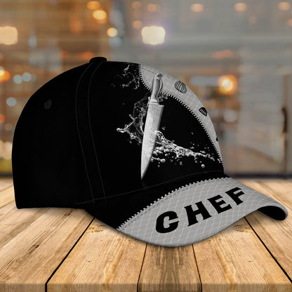 Chef Cap Custom Cook Cap 3D Chef Classic Cap Black CA0342