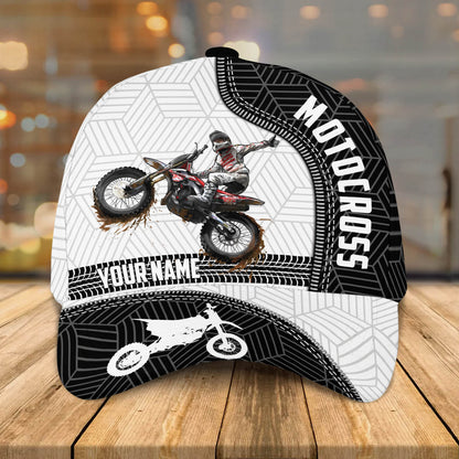 3D Classic Cap Motocross Personalized Name Cap Lasfour CA0820