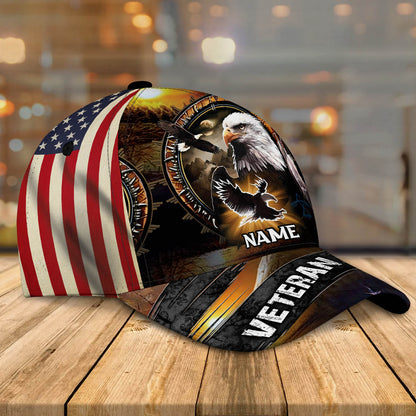 3D Classic Cap Veteran 01 Personalize Name Cap Nama227 Lasfour CA1308