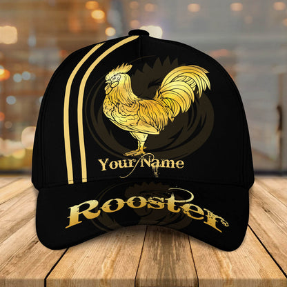 3D Classic Cap Rooster Personalized Name Cap 84 Lasfour CA1408