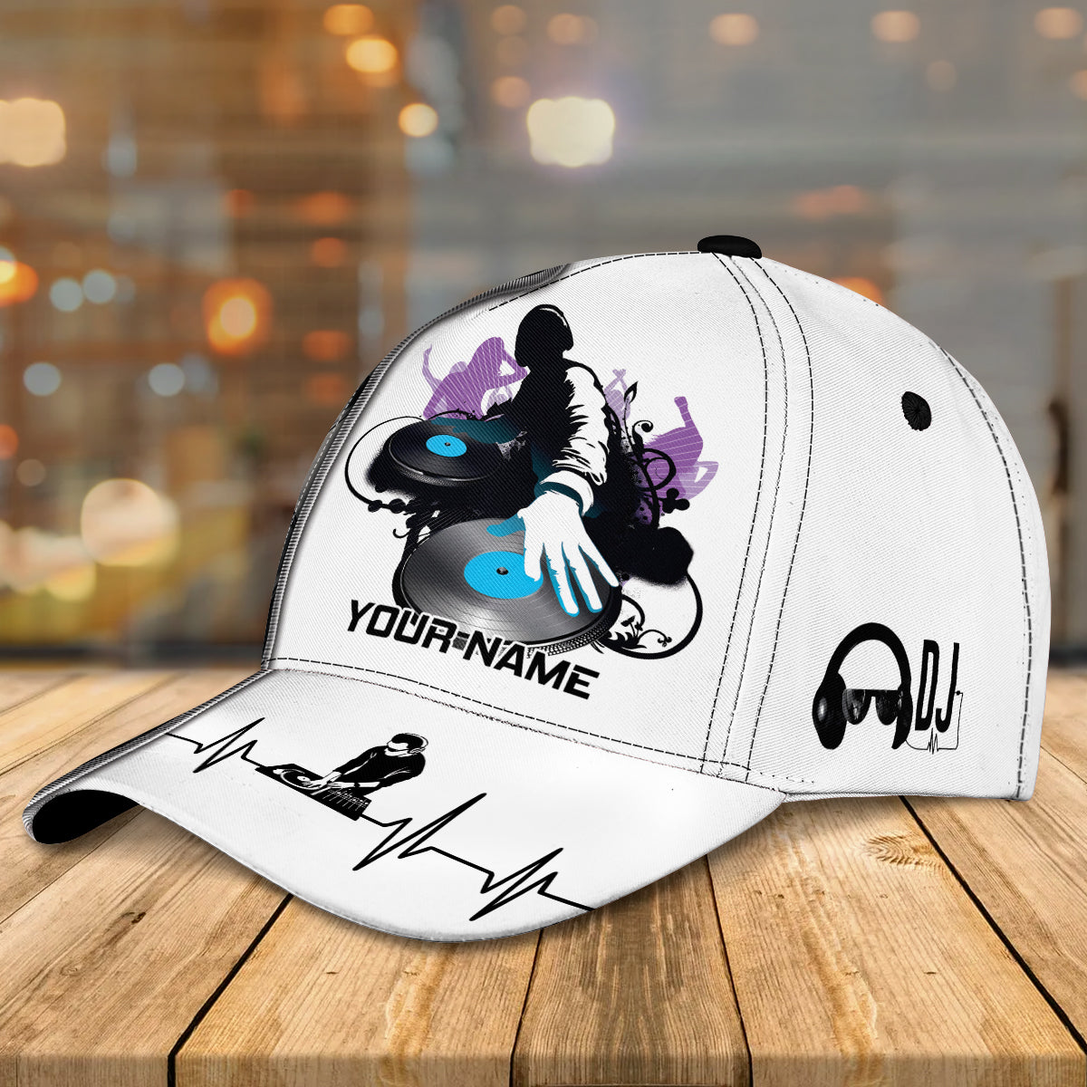 3D Classic Cap Dj Dj Personalized Name Cap Nama259 Lasfour CA2476