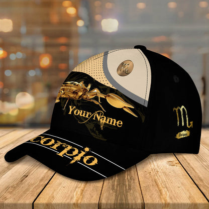 3D Classic Cap Scorpio Personalized Name Cap 303 Lasfour CA2477