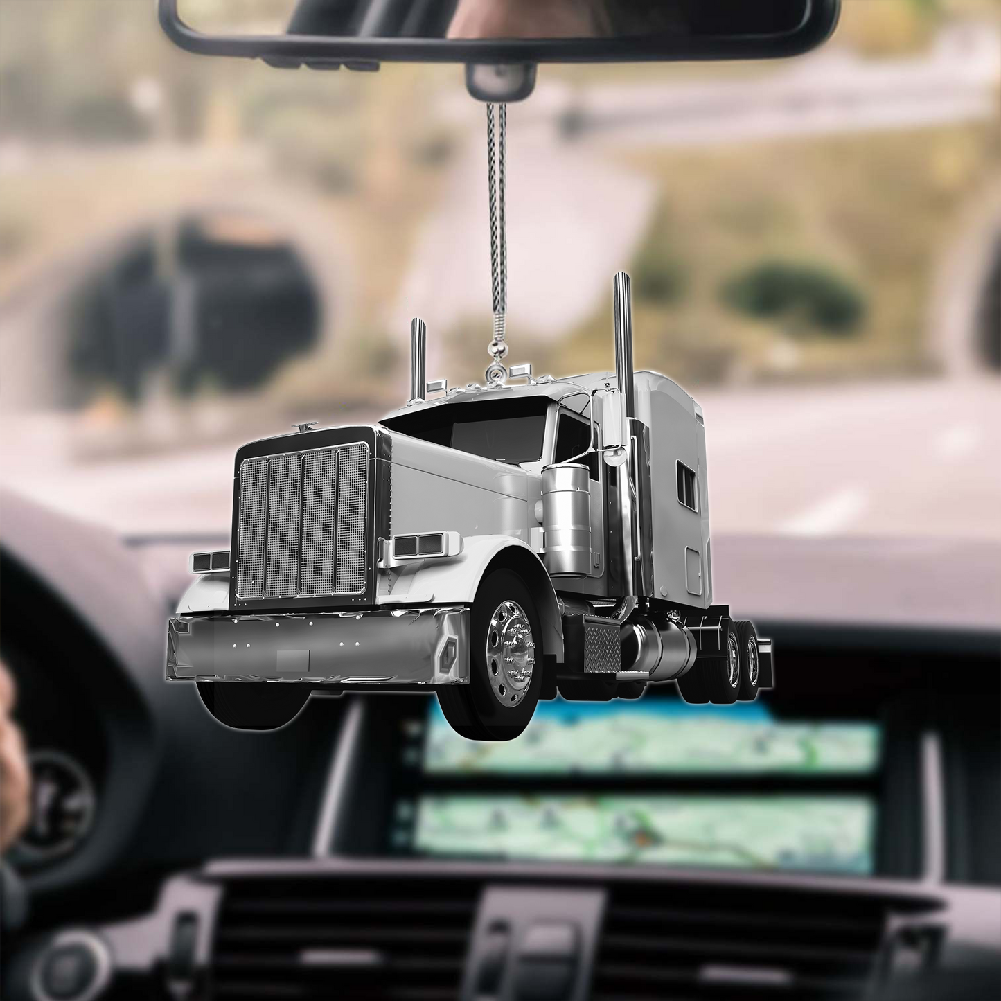 Lasfour Grey Truck Car Hanging Ornament OO0634