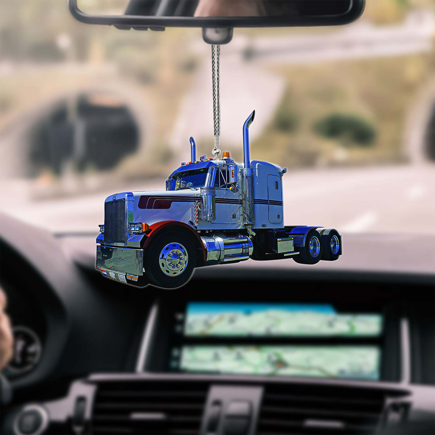 Blue Truck Car Hanging Ornament Cute Truck Ornament For Trucker Truck Lover Ornament OO0662