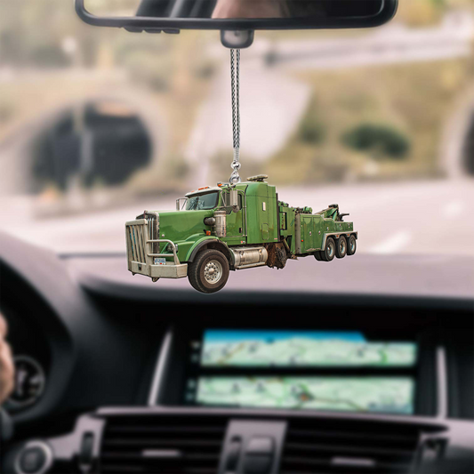 Lasfour Green Truck Car Hanging Ornament OO0636