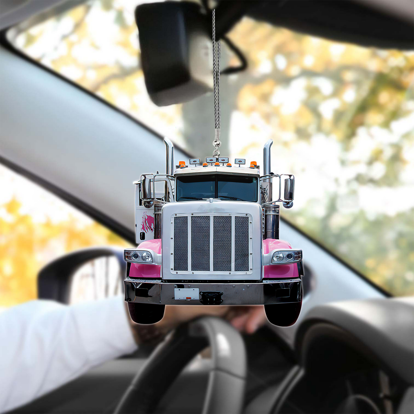 Pink Truck Car Hanging Ornament Women Truck Ornament OO0642