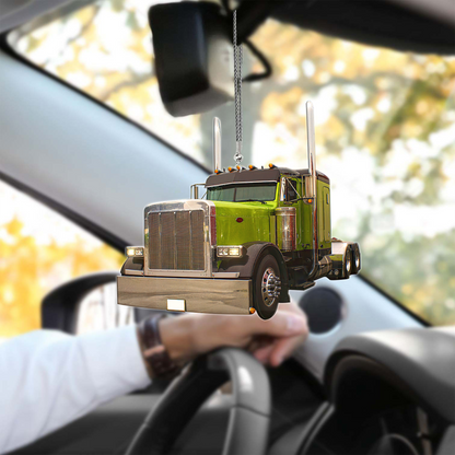 Lasfour Green Truck Car Hanging Ornament For Men Women OO0647