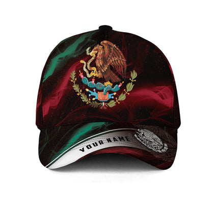 Personalized Mexico Smoke 3D Classic Cap, Baseball Hat For Mexican, Mexico Hat Cap CO0118