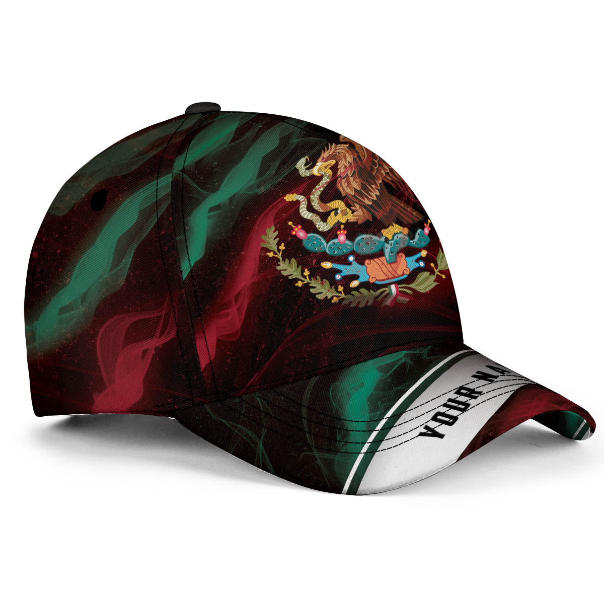 Personalized Mexico Smoke 3D Classic Cap, Baseball Hat For Mexican, Mexico Hat Cap CO0118