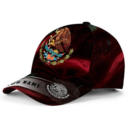 Personalized Mexico Smoke 3D Classic Cap, Baseball Hat For Mexican, Mexico Hat Cap CO0118