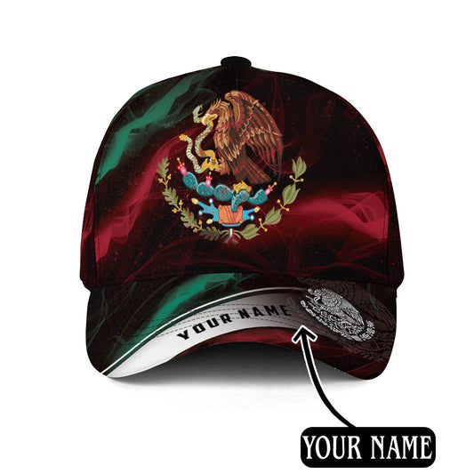 Personalized Mexico Smoke 3D Classic Cap, Baseball Hat For Mexican, Mexico Hat Cap CO0118