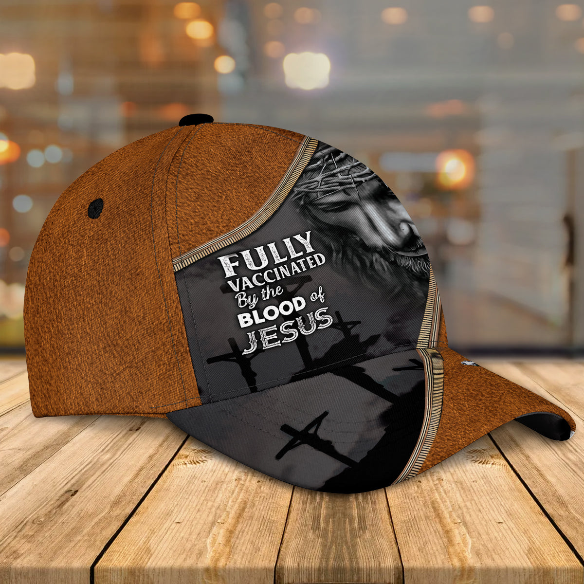 Fully Vaccinated By The Blood Of Jesus 3D Full Print Baseball Cap Hat, Faith Over Fear Classic Cap Hat CO0469