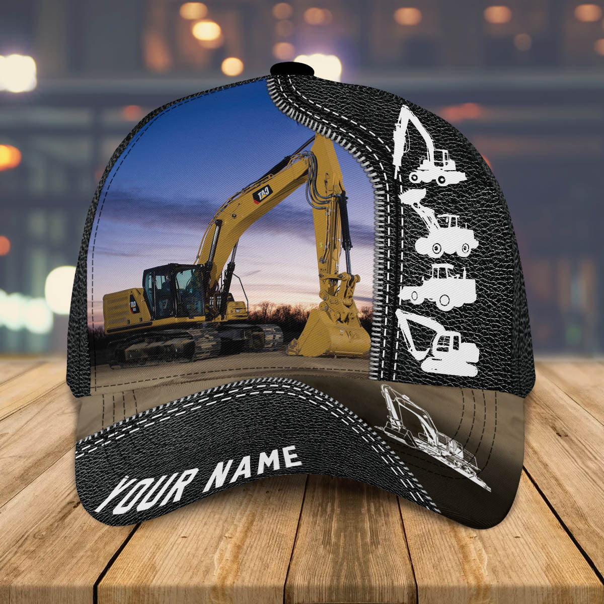 Personalized Excavator Heavy Equipment Cap, Gift For Excavator Man, Excavator Cap Hat CO0489