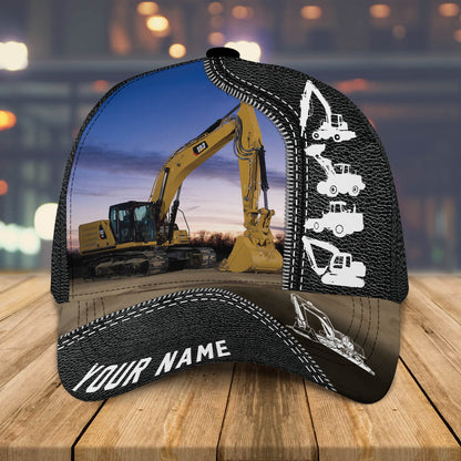 Personalized Excavator Heavy Equipment Cap, Gift For Excavator Man, Excavator Cap Hat CO0489