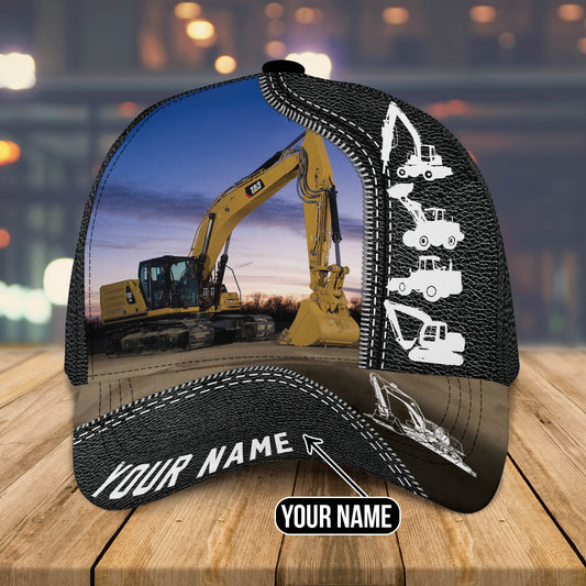 Personalized Excavator Heavy Equipment Cap, Gift For Excavator Man, Excavator Cap Hat CO0489