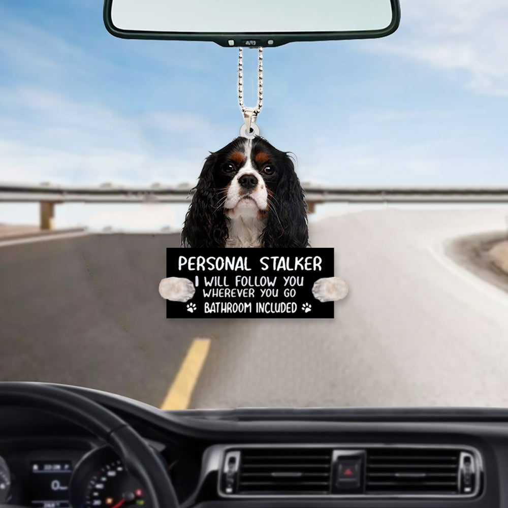 Cavalier King Charles Spaniel Personal Stalker Car Hanging Ornament Acrylic Ornaments OO1041