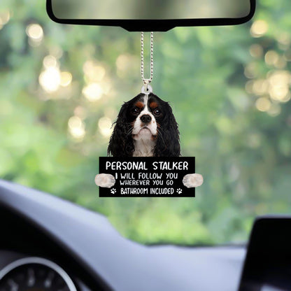 Cavalier King Charles Spaniel Personal Stalker Car Hanging Ornament Acrylic Ornaments OO1041