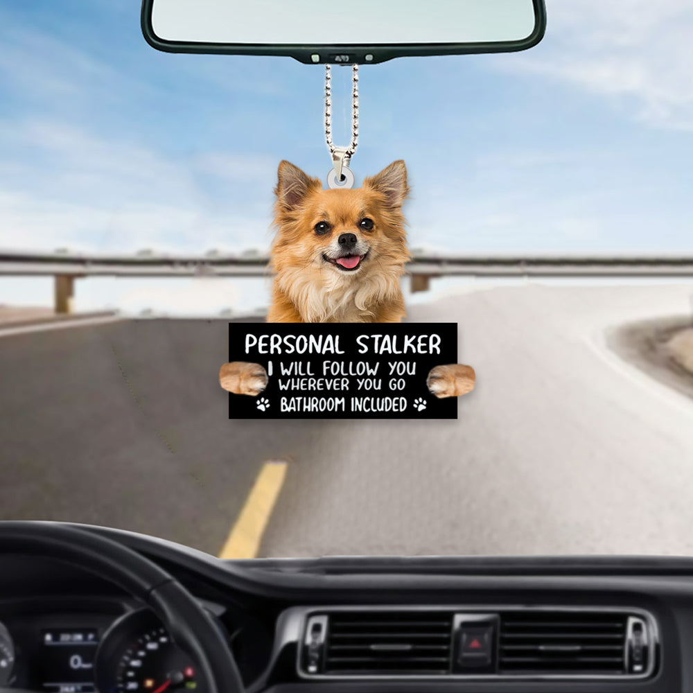 Chihuahua Personal Stalker Car Hanging Ornament OO1036