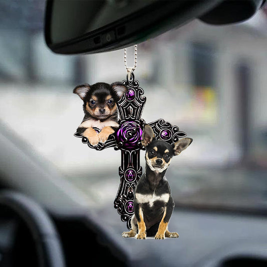 Chihuahua Pray For God Car Auto Hanging Ornament Lasfour OO0718