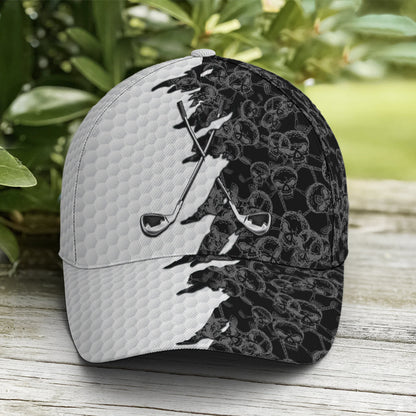 Golf Skull Pattern Baseball Cap Lasfour CO0735