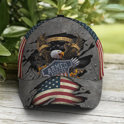 Eagle Armed Force US Flag Baseball Cap Lasfour CO0862