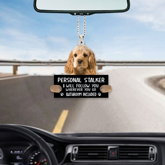 Cocker Spaniel Personal Stalker Car Hanging Ornament Christmas Gift Dog Lover SO1504