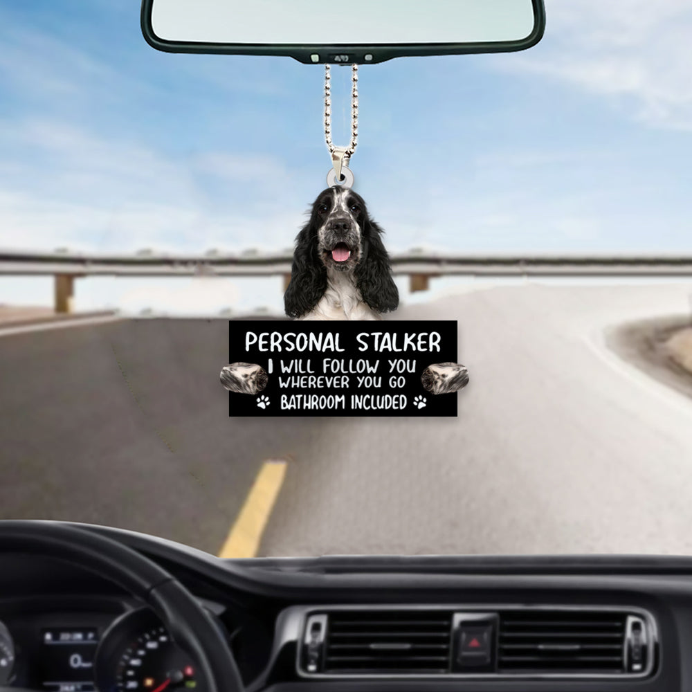 Cute Cocker Spaniel Personal Stalker Car Hanging Ornament OO1033