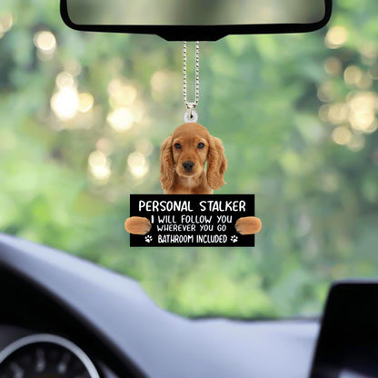 Cocker Spaniel Personal Stalker Car Acrylic Hanging Ornament OO1032