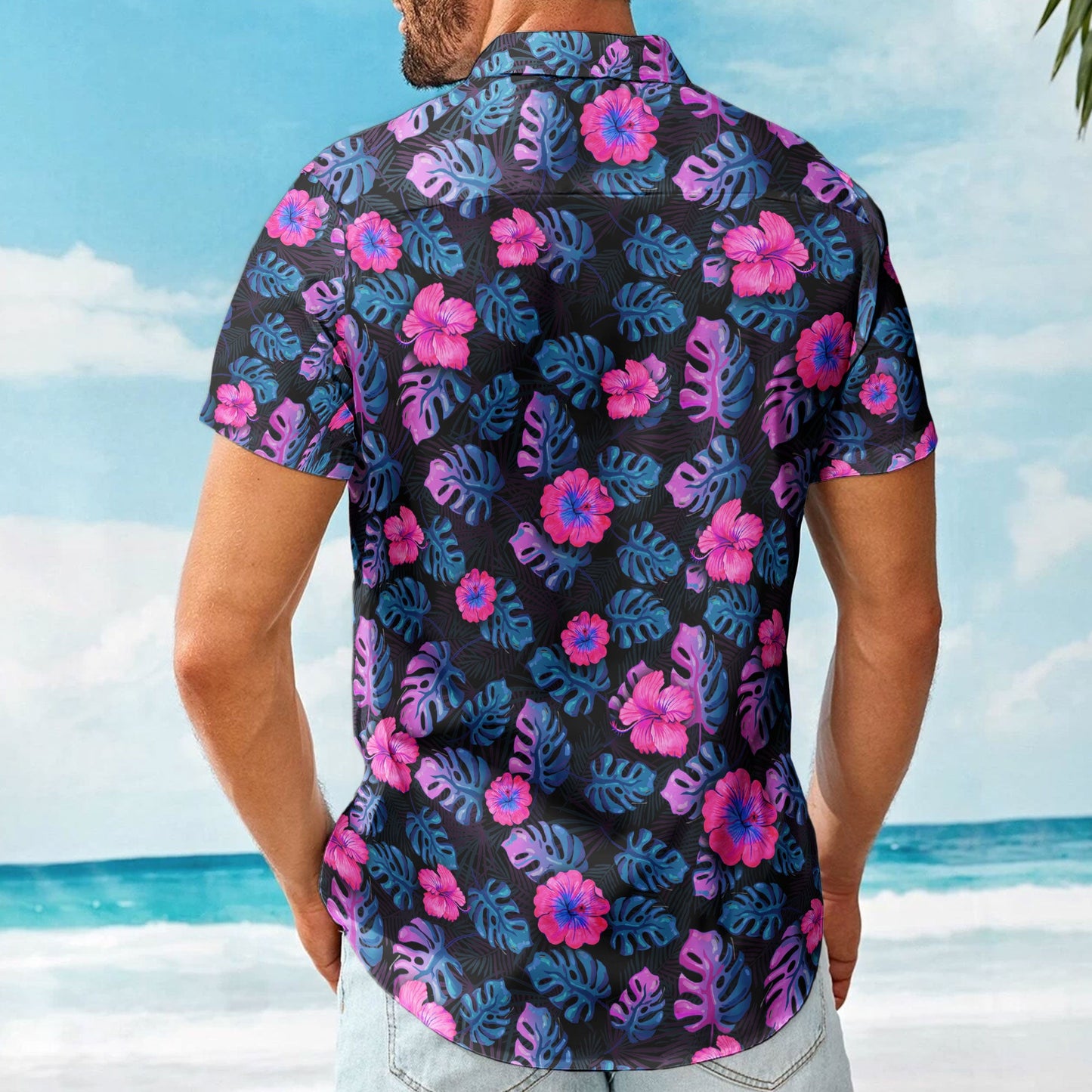 Custom Big Face Funny Photo Tropical Hawaii For Men, Women - Custom Photo Hawaiian Shirts HA0120