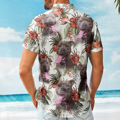 Custom Face Funny Photo Aloha For Pet Lovers - Custom Photo Hawaiian Shirts HA0036