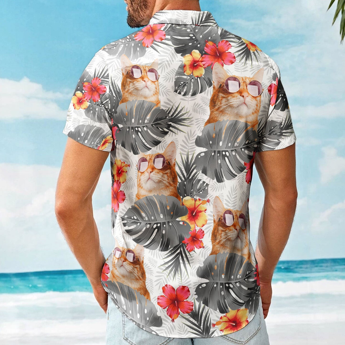 Custom Face Funny Photo Tropical Aloha For Pet Lovers - Custom Photo Hawaiian Shirts HA0066