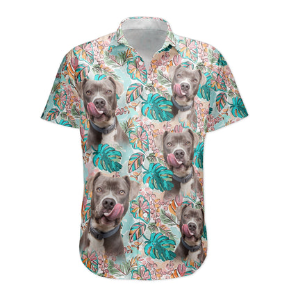 Custom Face Funny Photo Tropical Aloha For Pet Lovers - Custom Photo Hawaiian Shirts HA0116