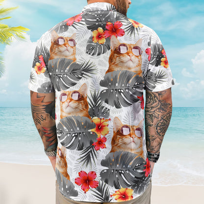 Custom Face Funny Photo Tropical Aloha For Pet Lovers - Custom Photo Hawaiian Shirts HA0066