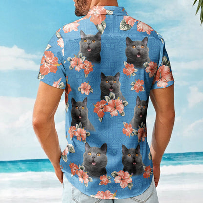 Custom Face Funny Photo Tropical Hibiscus Aloha For Men, Women - Custom Photo Hawaiian Shirts HA0013