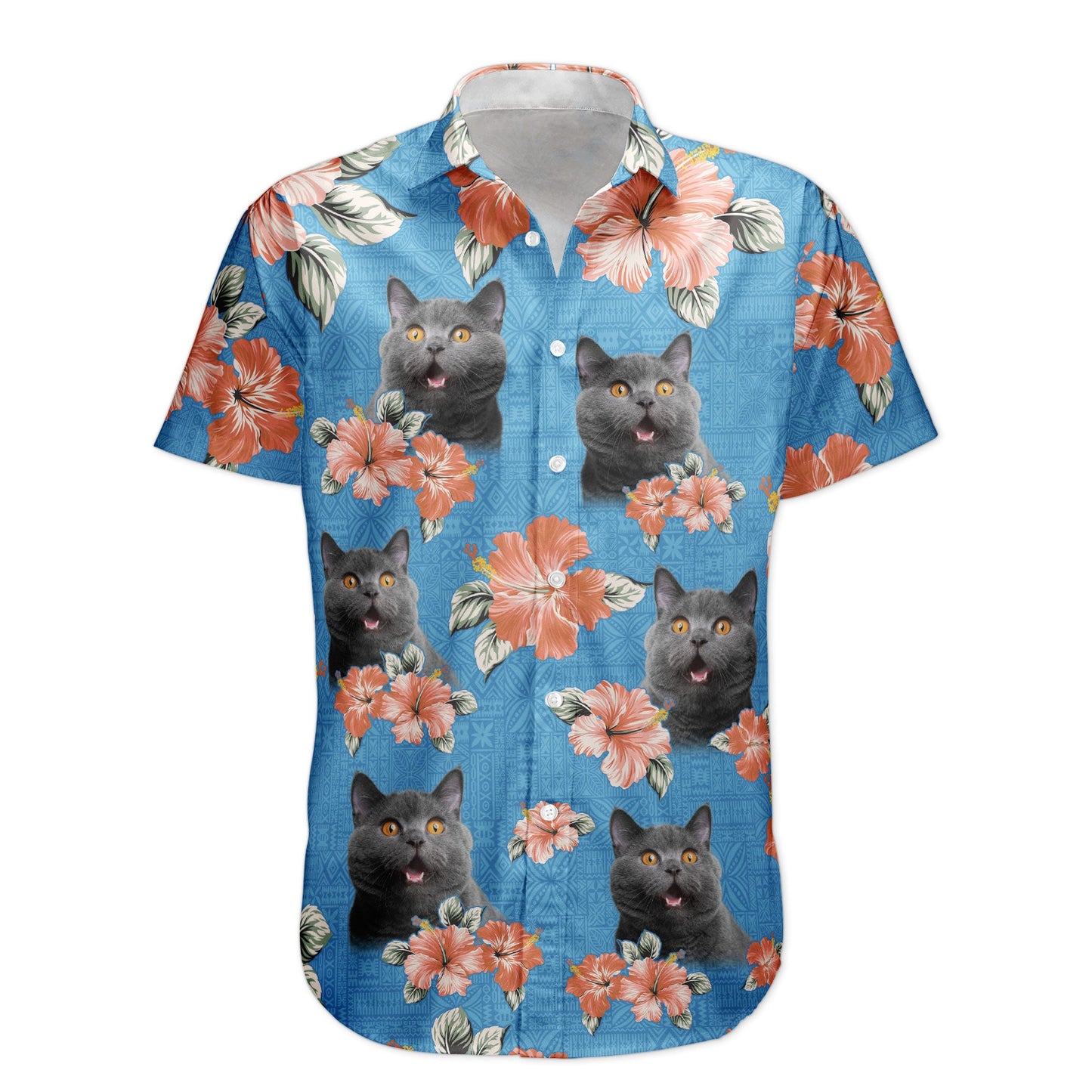 Custom Face Funny Photo Tropical Hibiscus Aloha For Men, Women - Custom Photo Hawaiian Shirts HA0013