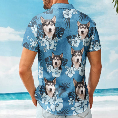 Custom Face Funny Photo Tropical Hibiscus Hawaii Tribal For Men, Women - Custom Photo Hawaiian Shirts HA0022