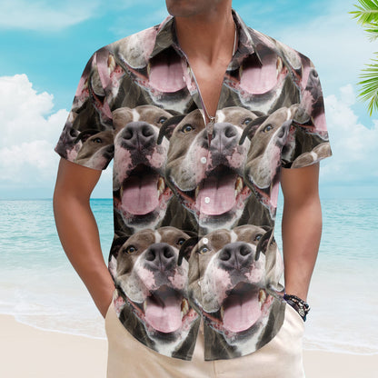 Custom Face Funny Summer For Dog Lovers - Personalized Photo Hawaiian Shirt HA0062