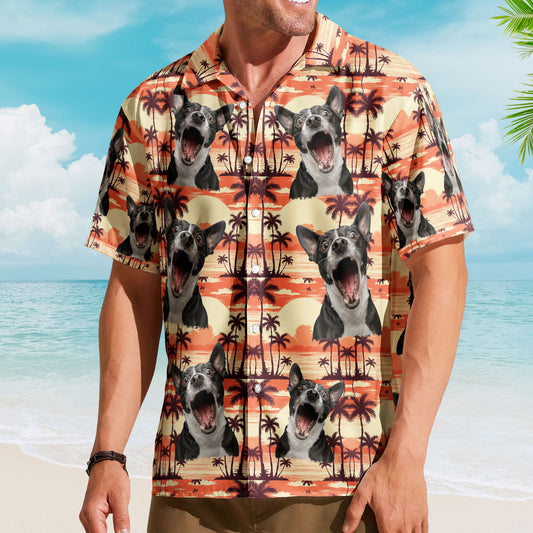 Custom Funny Photo Hawaii Floral Beach Men Husband - Custom Photo Hawaiian Shirt HA0109