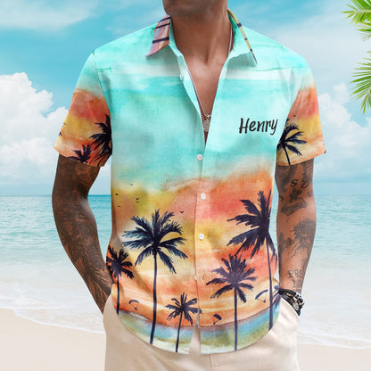 Custom Photo Family Vacation - Personalized Photo Hawaiian Shirt HA0081