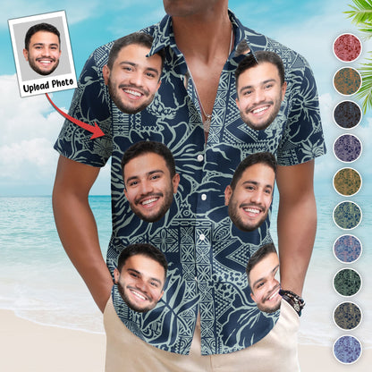 Custom Photo Funny Pet Family Friends Tiki Bar Summer - Custom Photo Hawaiian Shirts HA0026