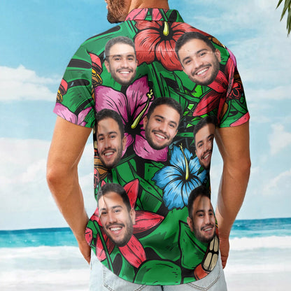 Custom Photo Funny Pet Family Friends Tiki Bar - Custom Photo Hawaiian Shirts HA0118