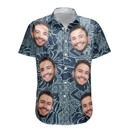 Custom Photo Funny Pet Family Friends Tiki Bar Summer - Custom Photo Hawaiian Shirts HA0026