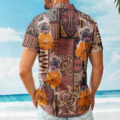 Custom Photo Funny Pet Family Friends Tiki Tropical Summer - Custom Photo Hawaiian Shirts HA0067