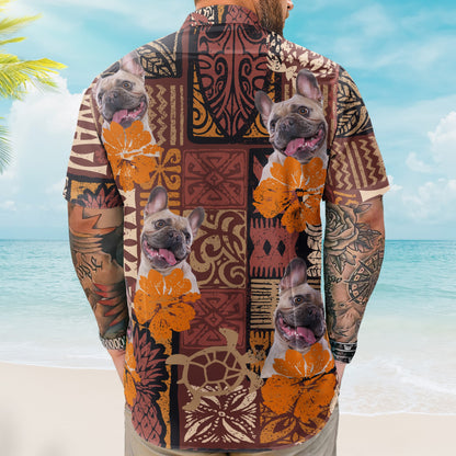 Custom Photo Funny Pet Family Friends Tiki Tropical Summer - Custom Photo Hawaiian Shirts HA0067