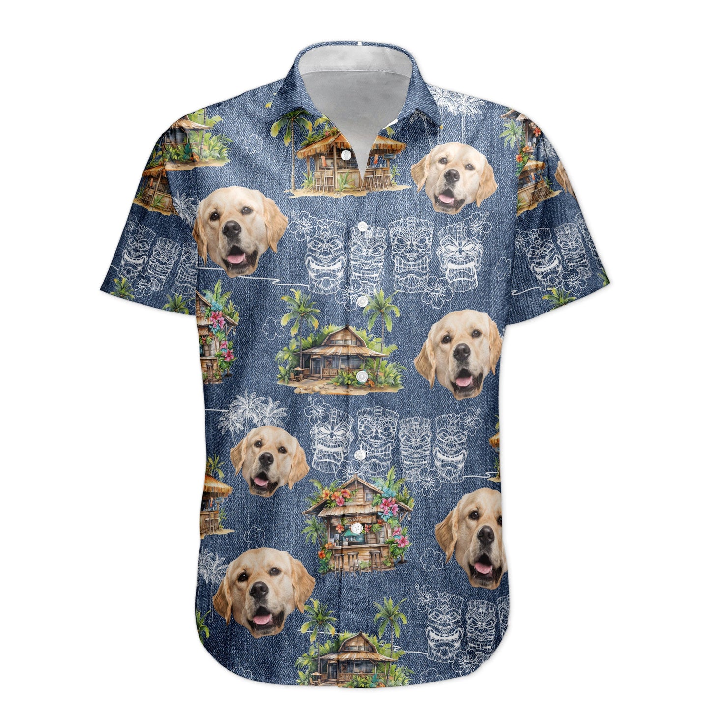 Custom Photo Tiki Summer Family Friends Boss - Custom Photo Hawaiian Shirts HA0125