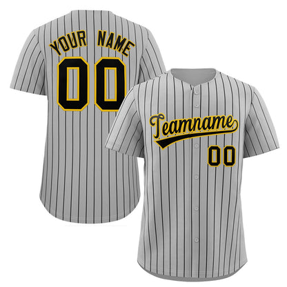 Custom Pinstripe Baseball Jersey Button Down Shirt Printed or Personalized Name Number for Men Women SO0239