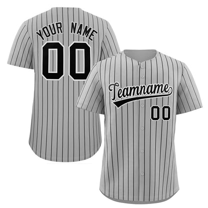 Custom Pinstripe Baseball Jersey Button Down Shirt Printed or Personalized Name Number for Men Women SO0239